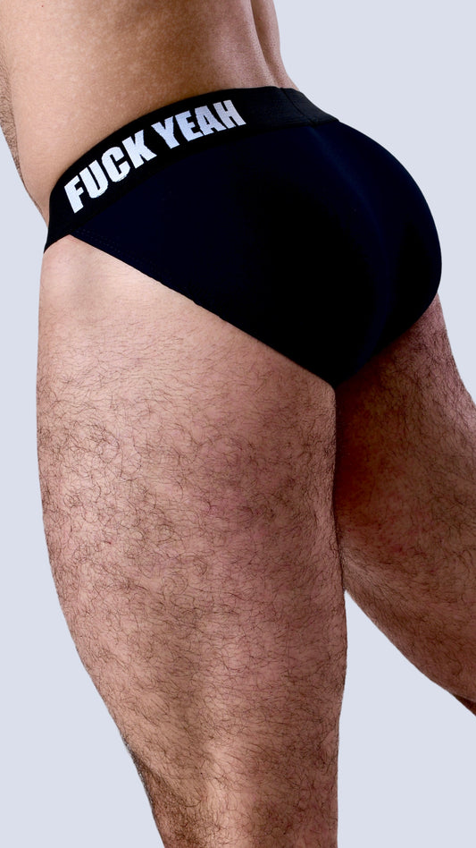 BLACK SIDE CUT BRIEF