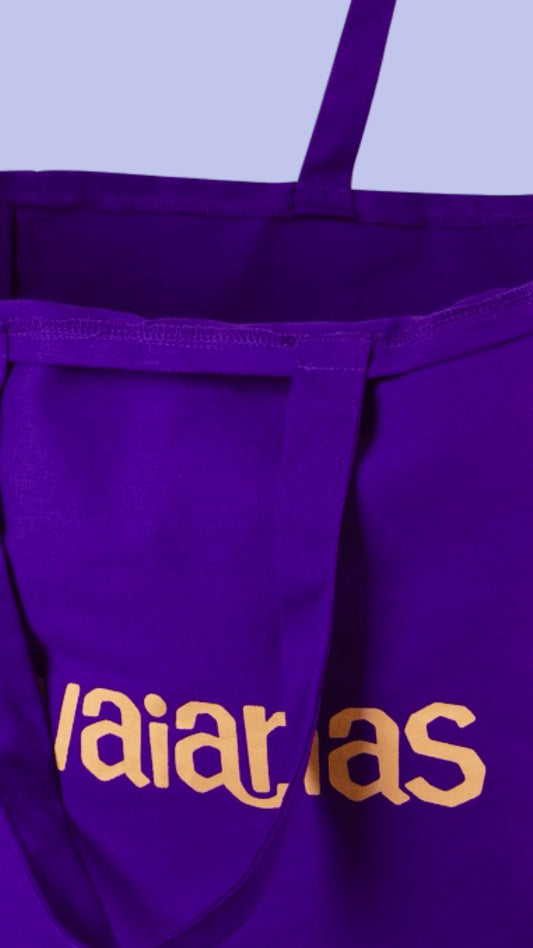 HAVAIANAS PURPLE BEACH TOTE BAG