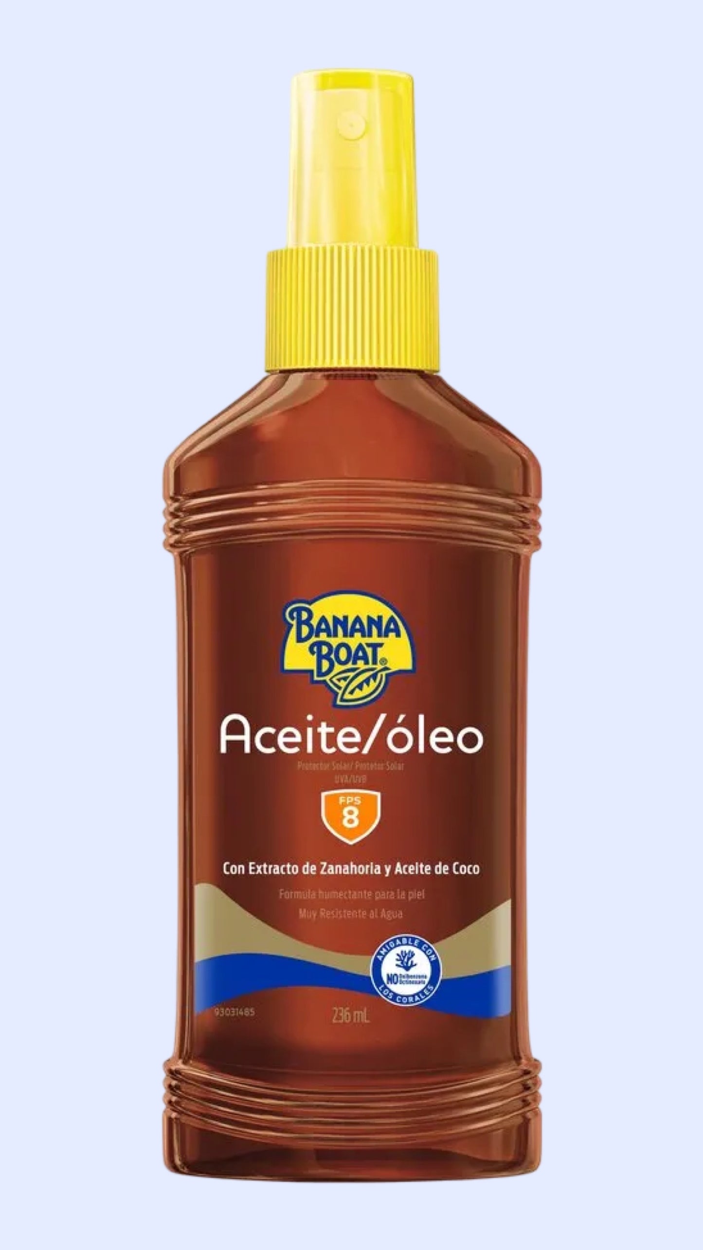 BANANA BOAT ACEITE/OLEO PROTECTOR SOLAR FPS 8 236ML