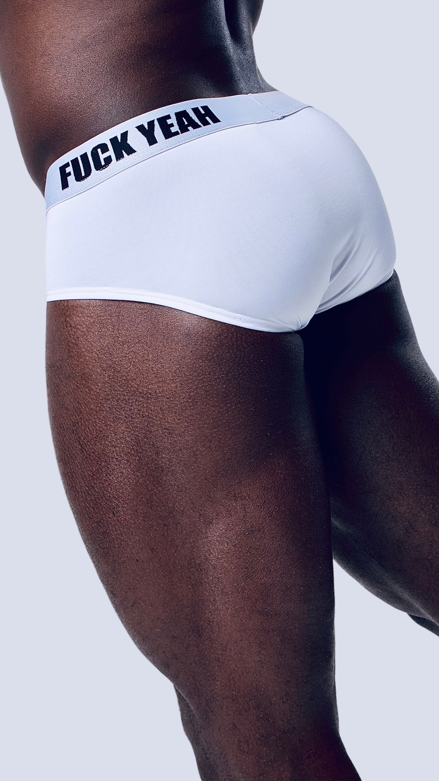 WHITE MICROFIBER BRIEF