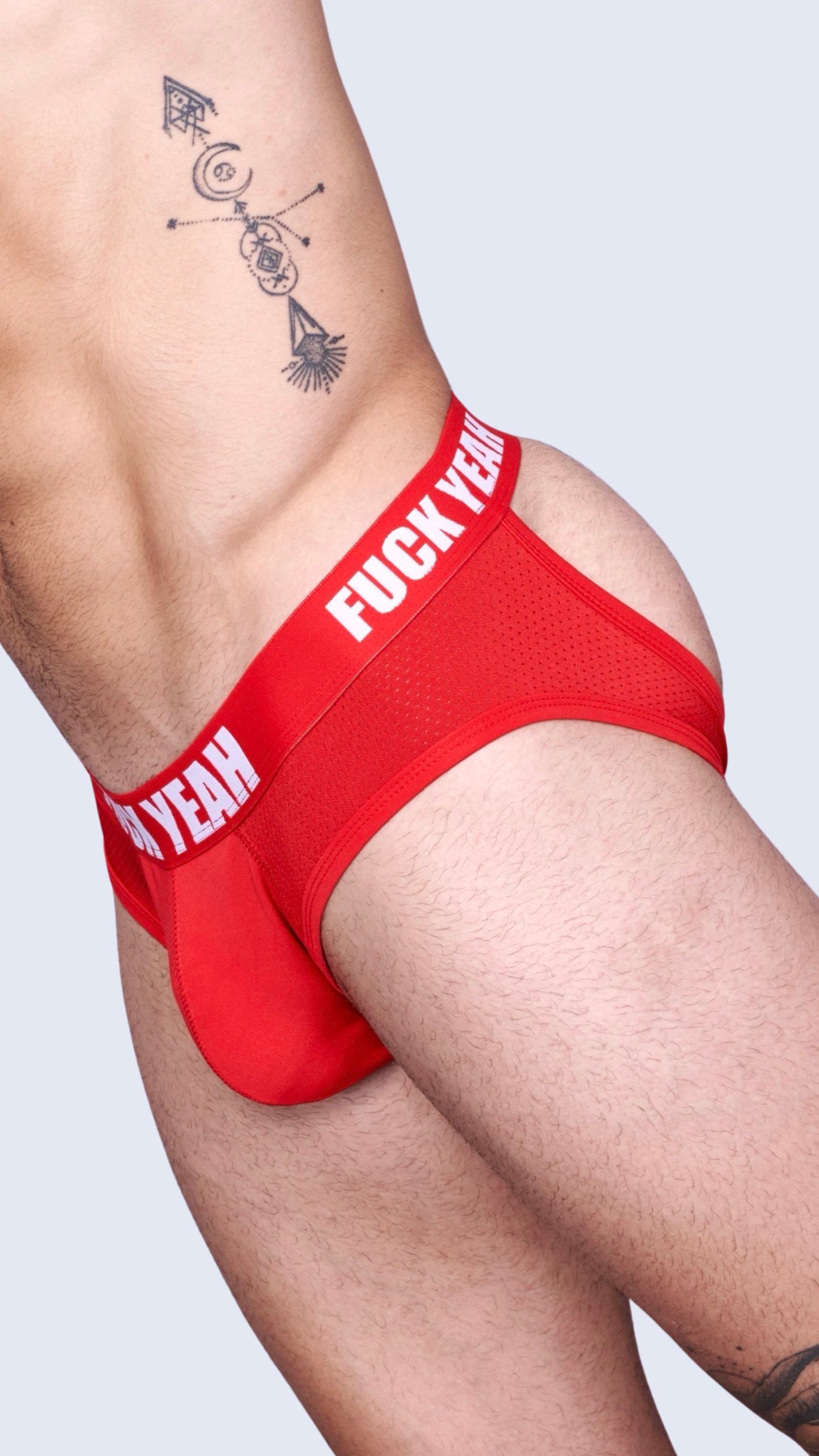 RED BUBBLE BUTT JOCKSTRAP