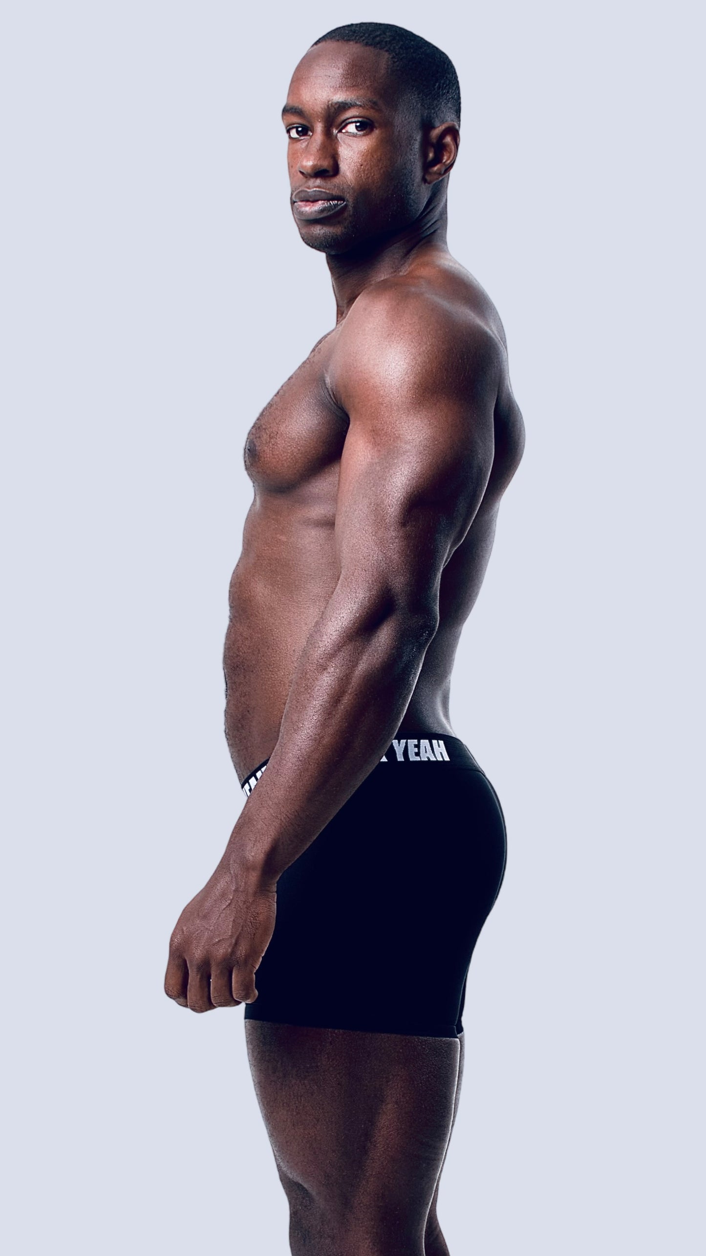 BLACK MICROFIBER BOXER