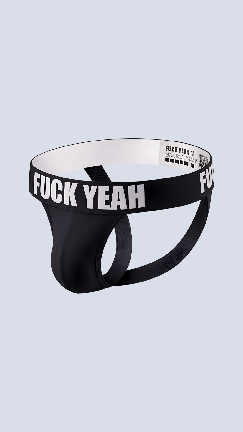 BLACK MICROFIBER JOCKSTRAP