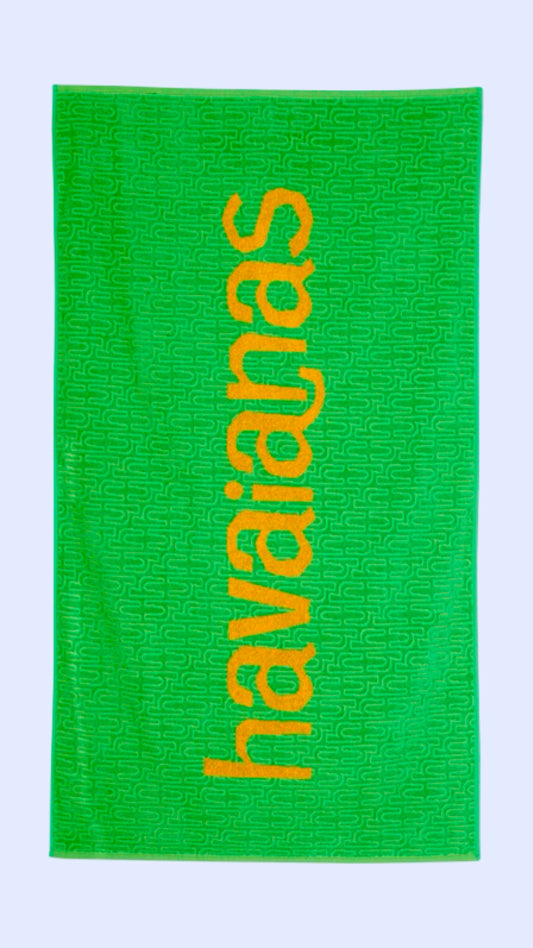 HAVAIANAS GREEN BEACH TOWEL