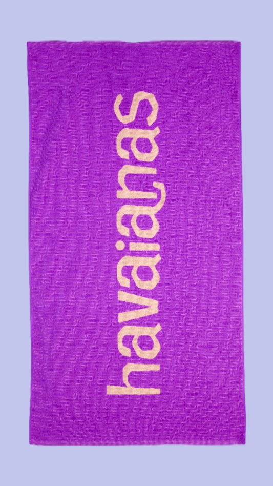 HAVAIANAS LAVENDER BEACH TOWEL