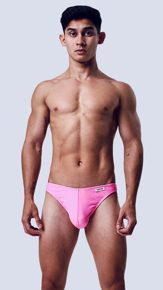 BUBBLEGUM PINK SWIM THONG