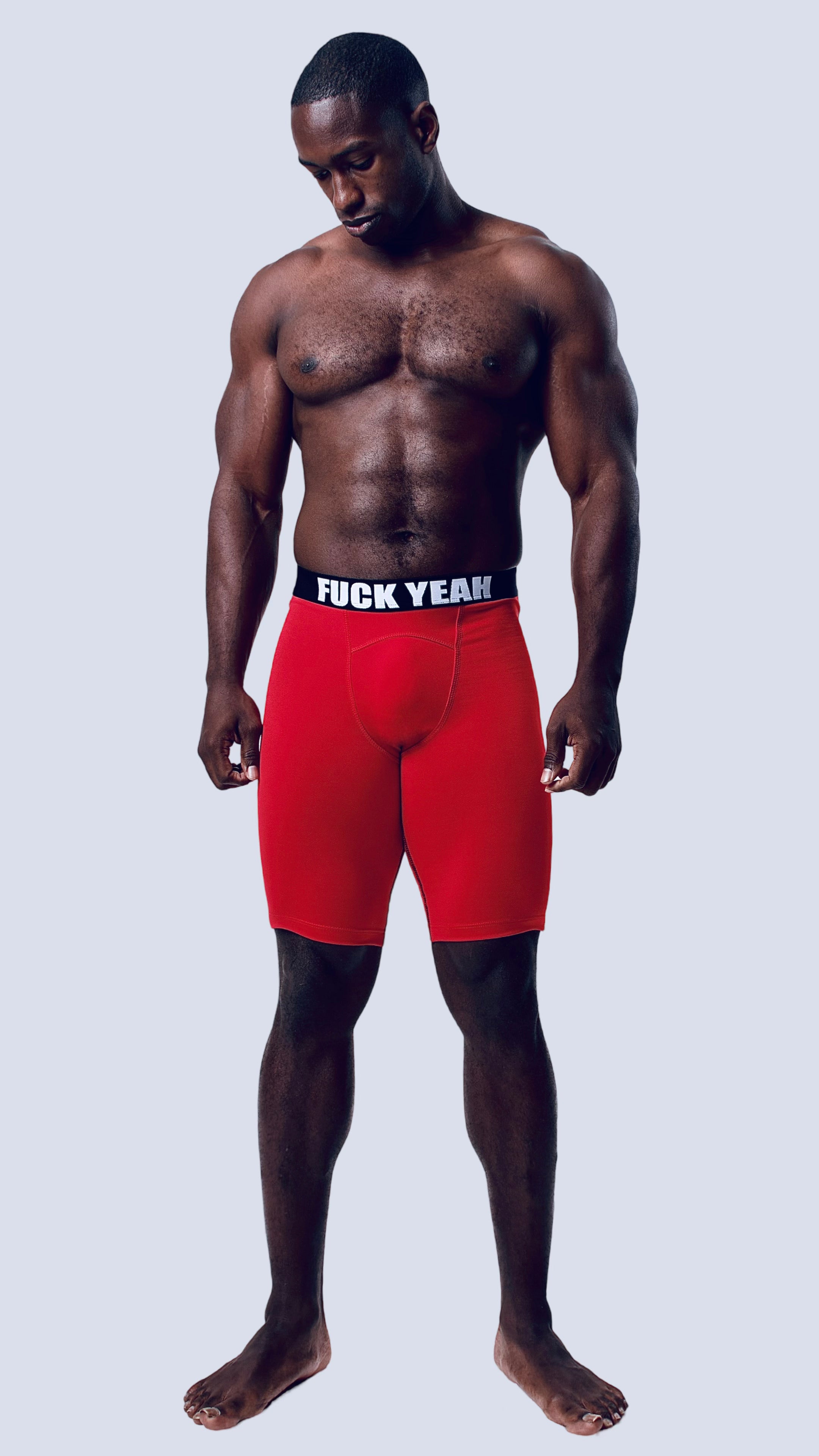 RED BIKER SHORT