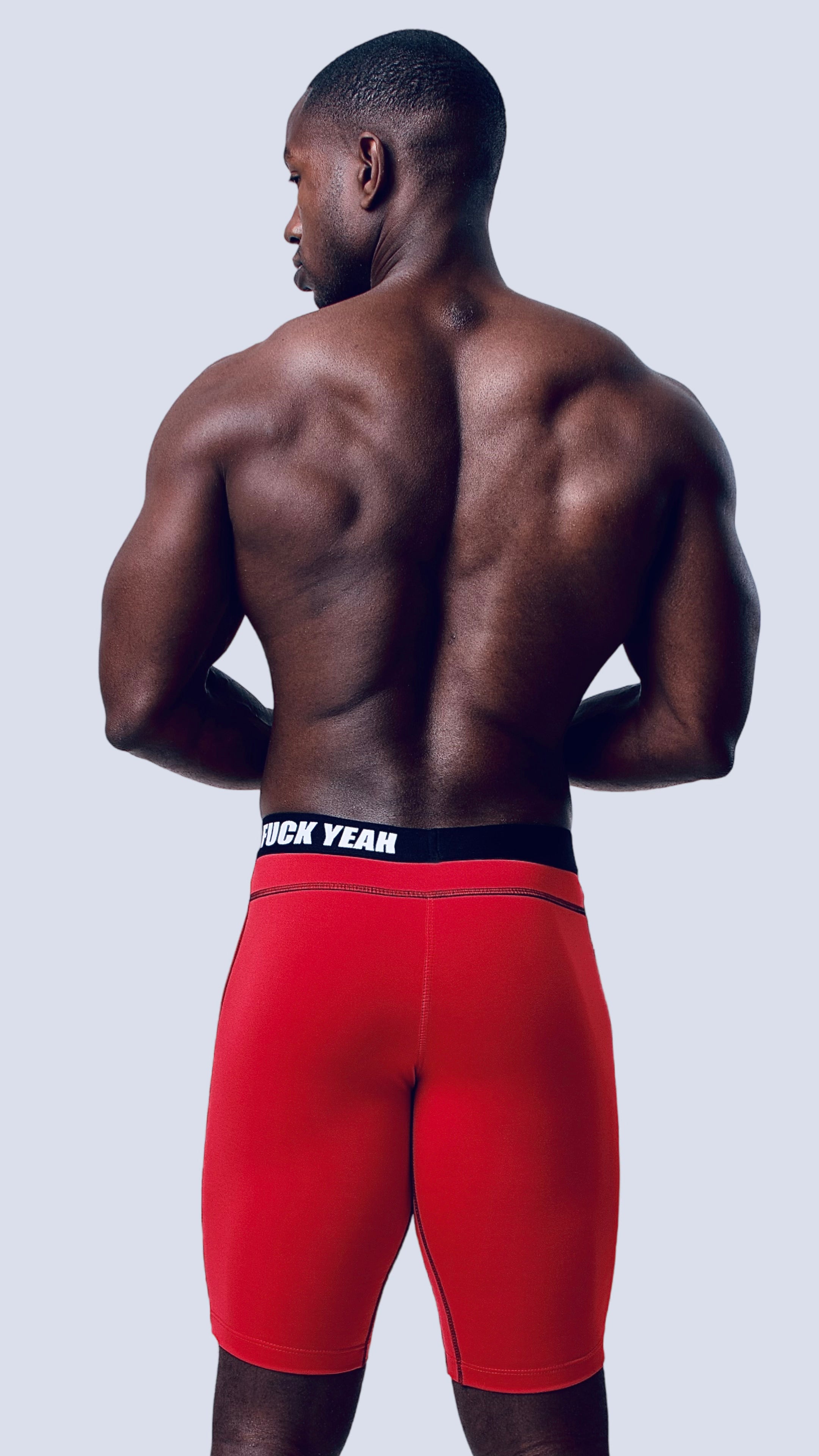 RED BIKER SHORT