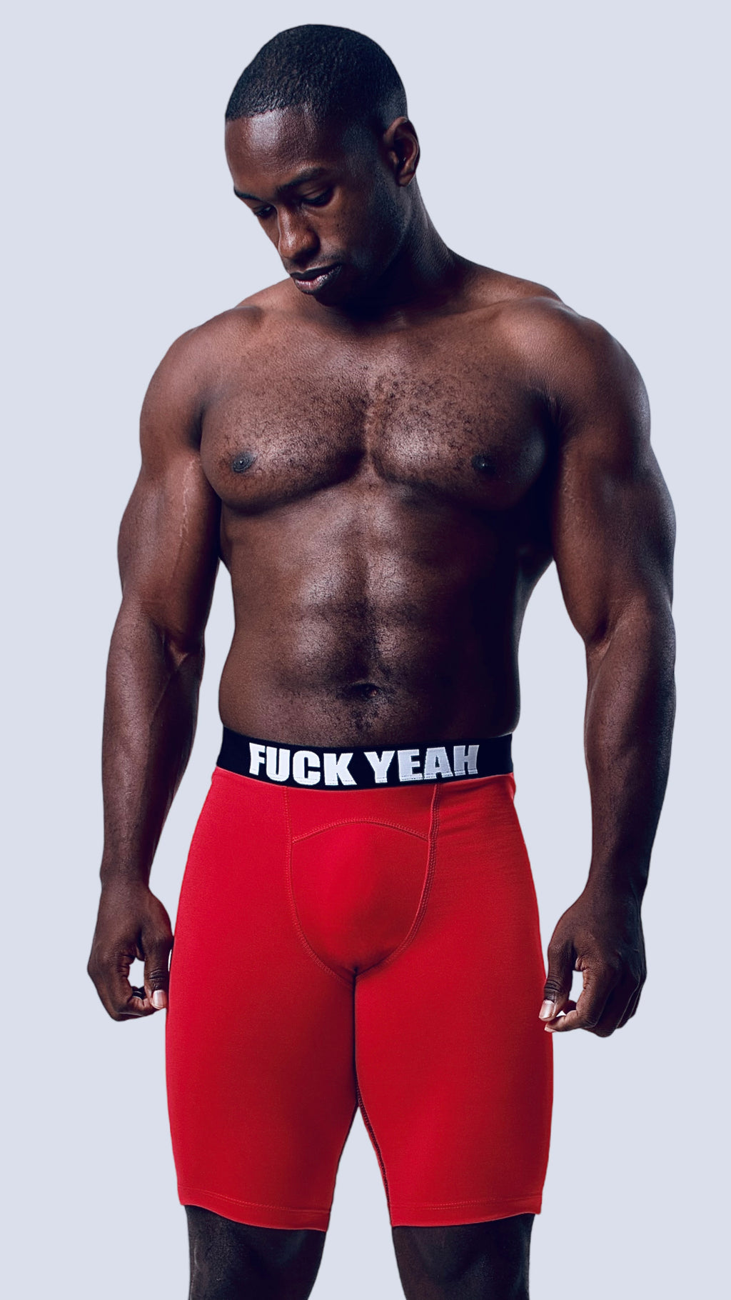 RED BIKER SHORT
