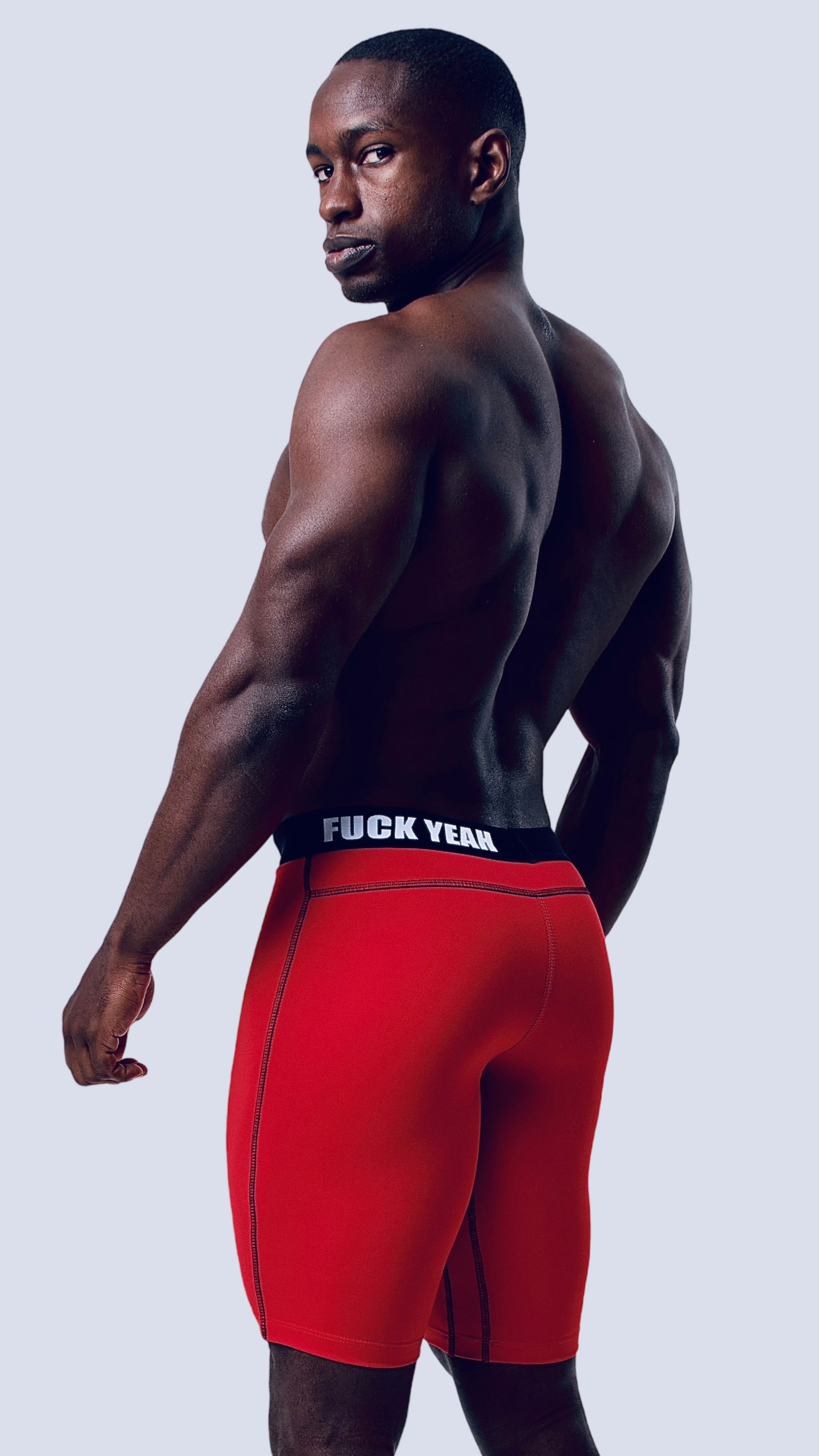 RED BIKER SHORT