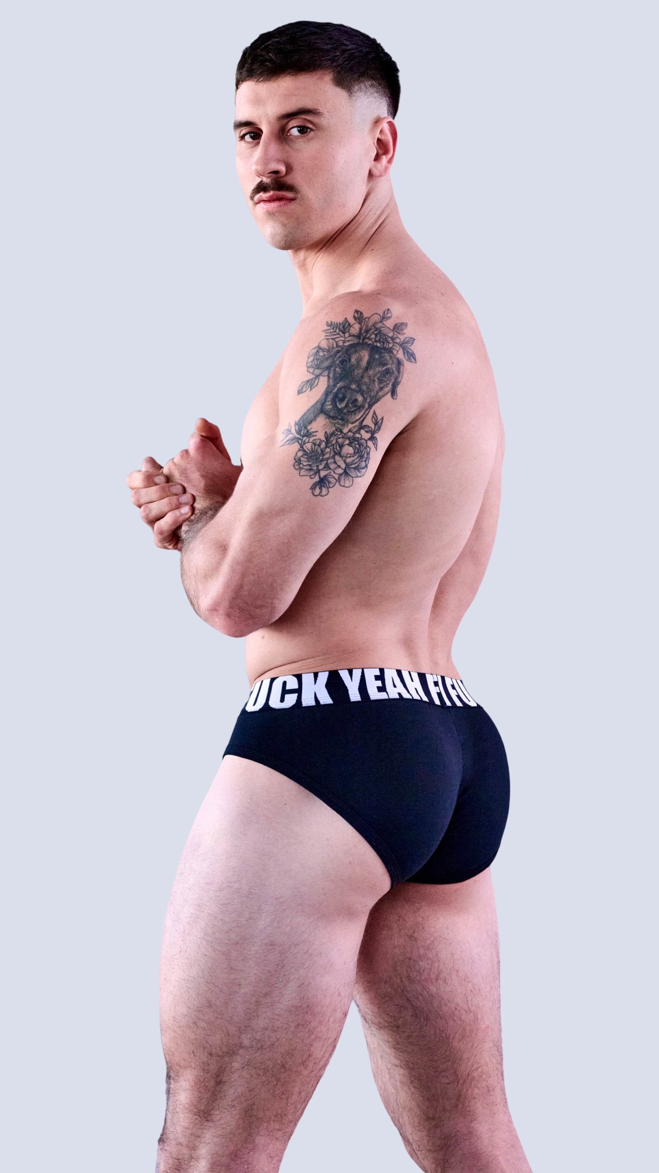 ALL BLACK PUSH UP BRIEF