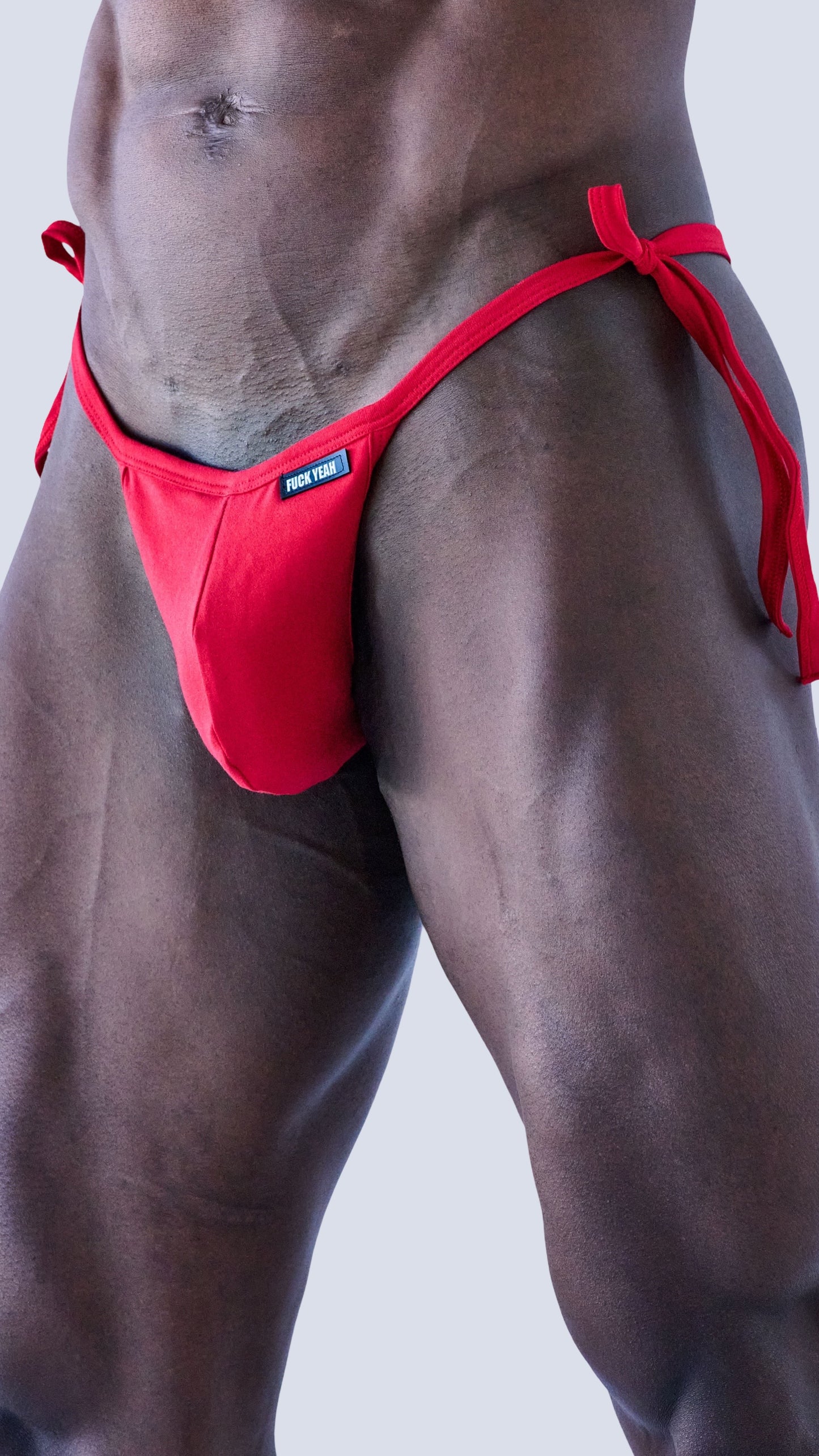 RED TIED THONG