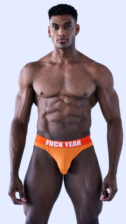 ORANGE WAISTBAND THONG