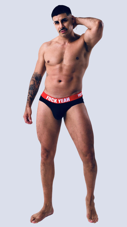 BLACK HEAT PUSH UP BRIEF