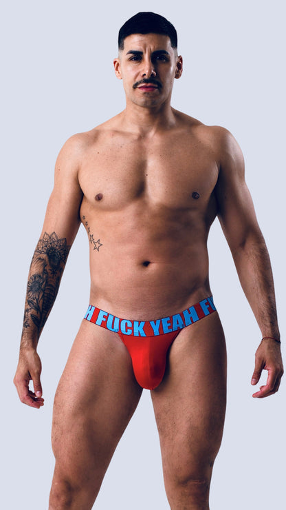 RED HOT MICROFIBER JOCKSTRAP