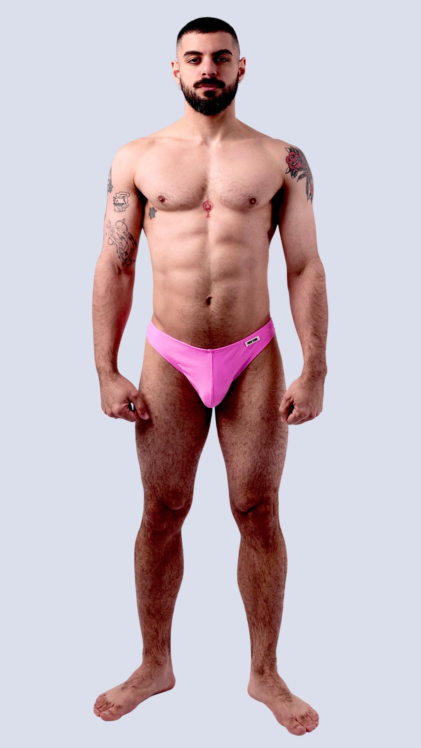 BUBBLE GUM PINK SWIM THONG