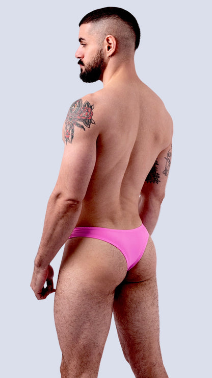 BUBBLE GUM PINK SWIM THONG