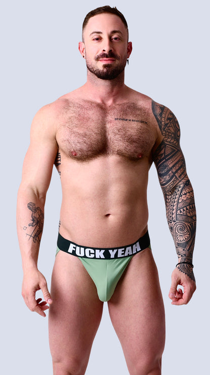 OLIVE GREEN SIDE CUT BRIEF